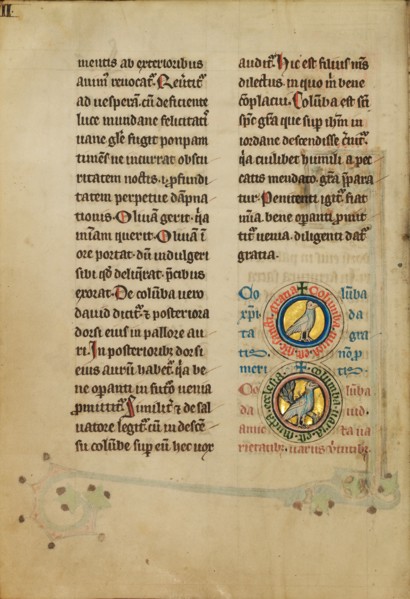 Two Medallions with Doves
