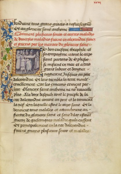 Initial L: The Sick in Alexandria Are Healed after Touching the