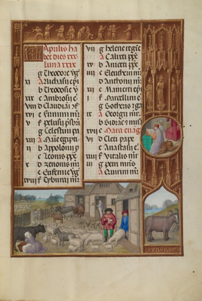 Farm Animals, Milking, and Buttermaking,  Zodiacal Sign of Tauru