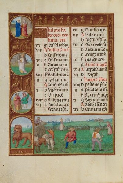 Mowing,  Zodiacal Sign of Leo