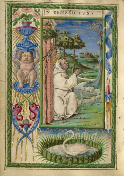 Saint Benedict in Prayer
