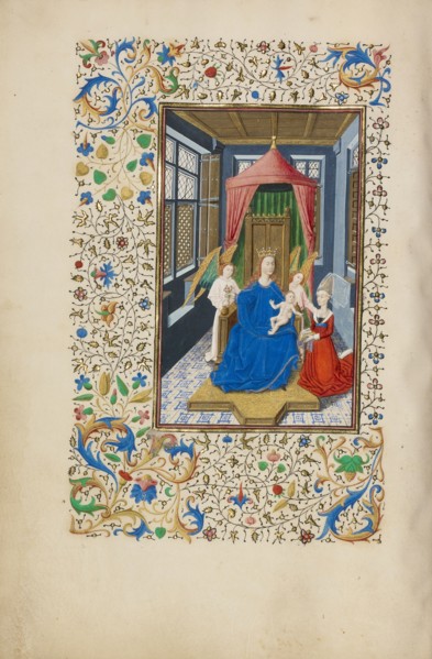 The Virgin and Child Enthroned with a Kneeling Woman