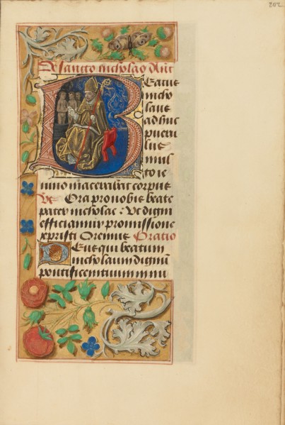 Initial B: Saint Nicholas
