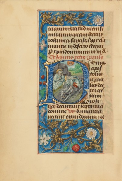 Initial P: Saint Peter and the Conversion of Saint Paul