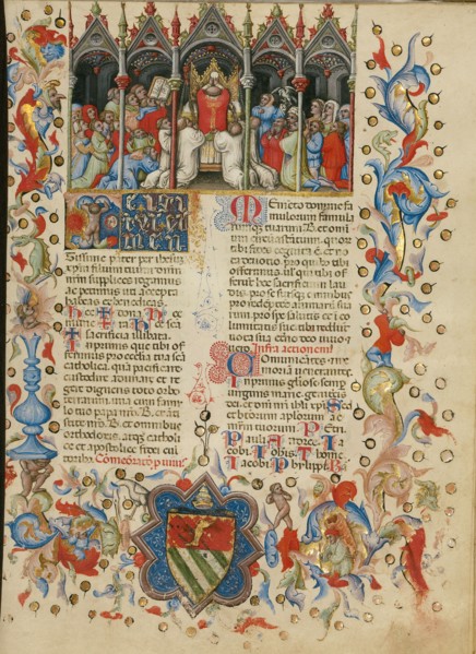 The Elevation of the Host,  Initial T: A Putto Between the Sun a
