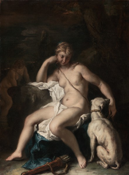 Diana and Her Dog
