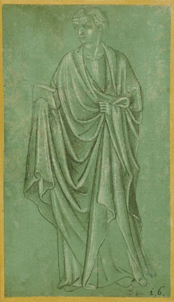 A Draped Figure Holding a Book