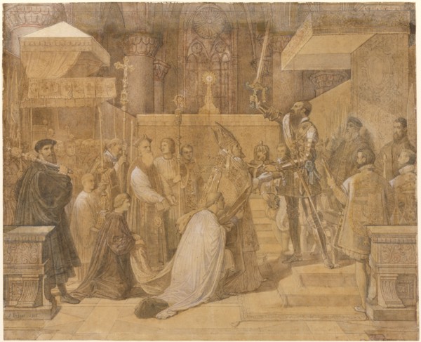 The Duke of Alba Receiving the Pope's Blessing in the Cathedral