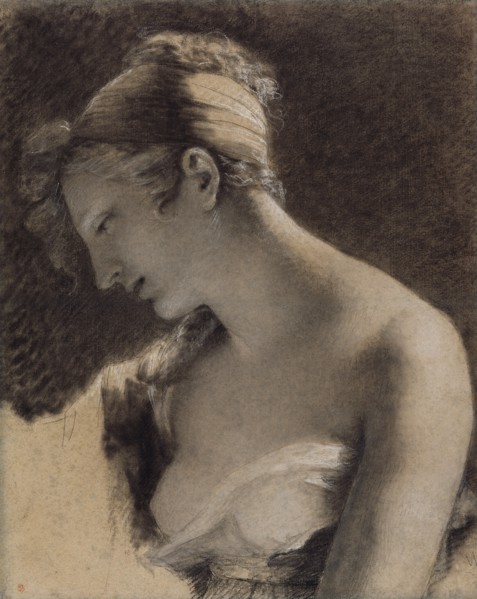 Head of a Woman: Study for "The Happy Mother" (L'Heureuse mÃ¨re)