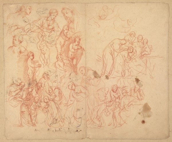 Figure Studies (recto),  Figure Studies (verso)