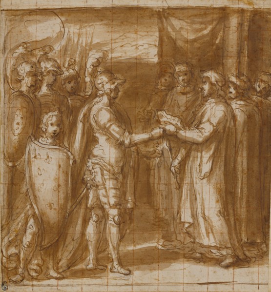 Cardinal Albornoz Gives the Farnese the Keys to Valentino
