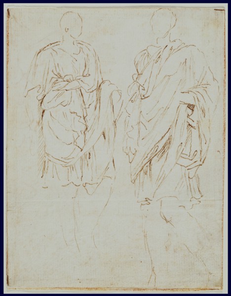 Two Studies of an Ancient Statue (recto),  Scylla and a Centaur