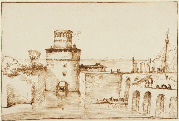 Landscape with a View of a Fortified Port