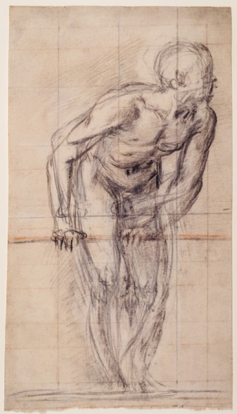 A Standing Male Nude (recto),  A Standing Male Nude (verso)