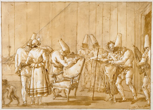 Punchinello is Helped to a Chair