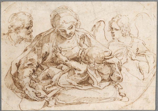 Holy Family with an Angel