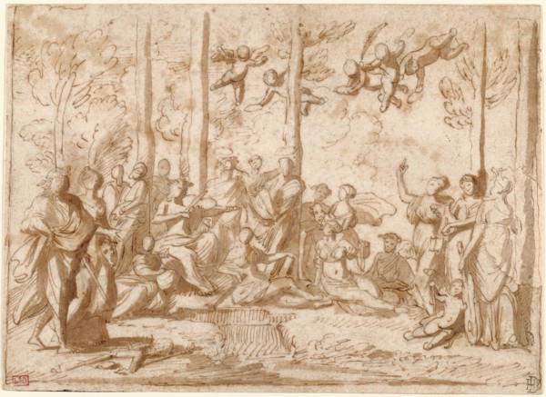Apollo and the Muses on Mount Parnassus