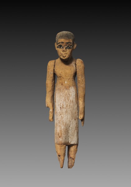Model Figure of a Man, Perhaps a Boat Attendant, 2040-1648 BC. Egypt, Perhaps Meir, Middle Kingdom,