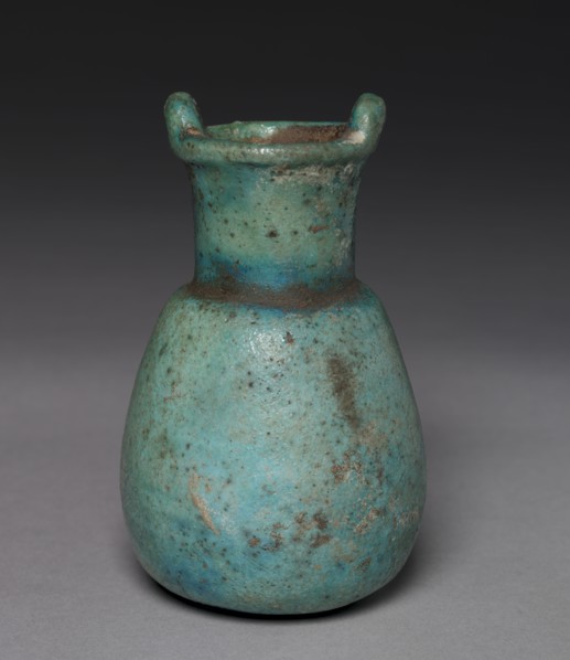 Situla, 715-332 BC. Egypt, Late Period. Turquoise faience; diameter: 7.5 cm (2 15/16 in.); diameter