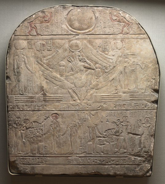 Stele of the High Priest of Ptah, Shedsunefertem, 945-924 BC. Egypt, New Kingdom, Dynasty 22, reign