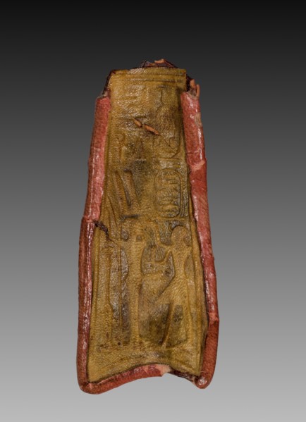 Mummy Band, 945-715 BC. Egypt, Third Intermediate Period, Dynasty 22, reign of Osorkon I. Stained