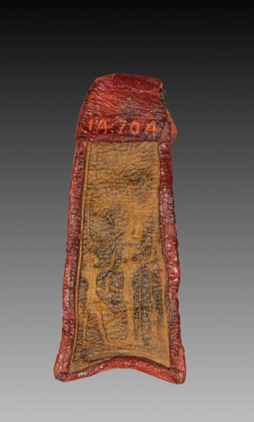 Tab from Mummy Band, 945-715 BC. Egypt, Third Intermediate Period, Dynasty 22, reign of Osorkon I.