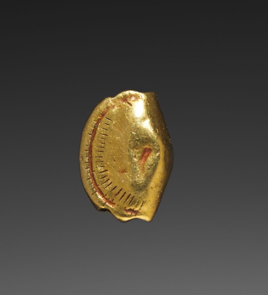 Wallet Beads, 1540-1296 BC. Egypt, New Kingdom, probably Dynasty 18. Gold; overall: 0.9 cm (3/8 in