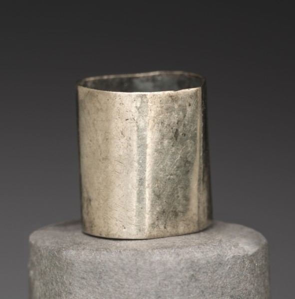 Element of Wig Decoration, 1980-1801 BC, Egypt, Middle Kingdom, Dynasty 12, Silver
