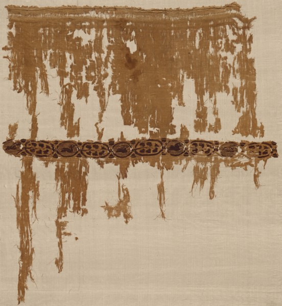 Fragment of a Tunic, 400s - 500s. Egypt, Byzantine period, 5th - 6th period. Tabby weave with