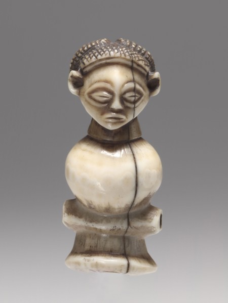 Whistle, late 1800s. Central Africa, Democratic Republic of the Congo or Angola, Chokwe people,