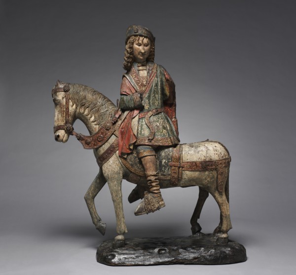 Saint Martin of Tours, c. 1480-1500. Northeast France or Flanders, 15th century. Polychromed