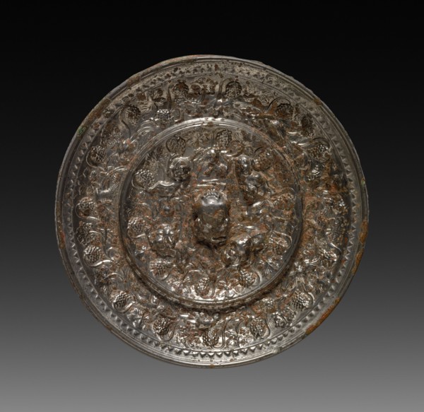 Mirror, 618-907. China, Tang dynasty (618-907). Bronze with silver inlay in lacquer; diameter: 11.8