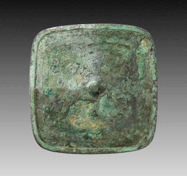 Mirror, 618-907. China, Tang dynasty (618-907). Bronze with silver inlay in lacquer; overall: 17.8