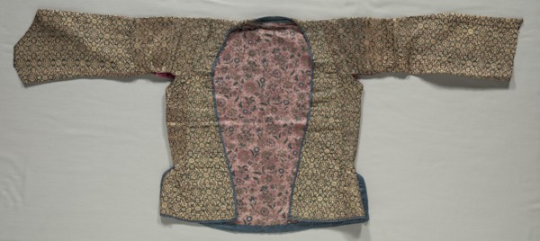 Jacket for a Child, 1700s. Iran, 18th century. Silk taquete; overall: 53.4 x 124 cm (21 x 48 13/16