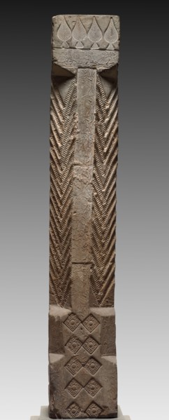 Hollow Tile:  Column from Tomb-Chamber Doorway, 2nd Century. China, Han dynasty (202 BC-AD 220).