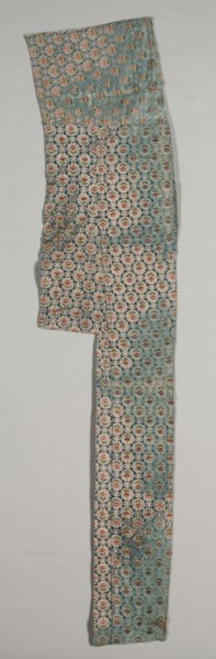 Fragment with Floral Design on a Silver Ground, 1700s. France, 18th century, Period of Louis XVI.
