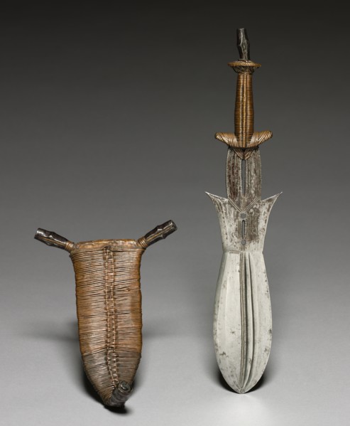 Knife, c. 1900. Africa, Democratic Republic of the Congo, Ngbandi, late 19th-early 20th century.