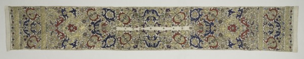Kerchief (Tensifa), 1700-1899. Algeria, 18th-19th century. Embroidery: silk, gold, and silver on
