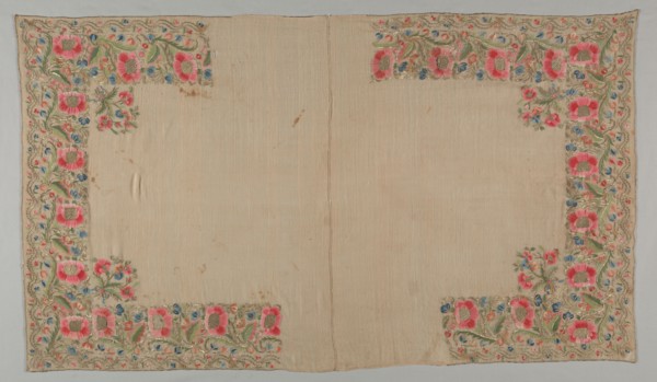 Embroidered Towel (Havlu), 19th century. Turkey, 19th century. Embroidery: silk and metallic