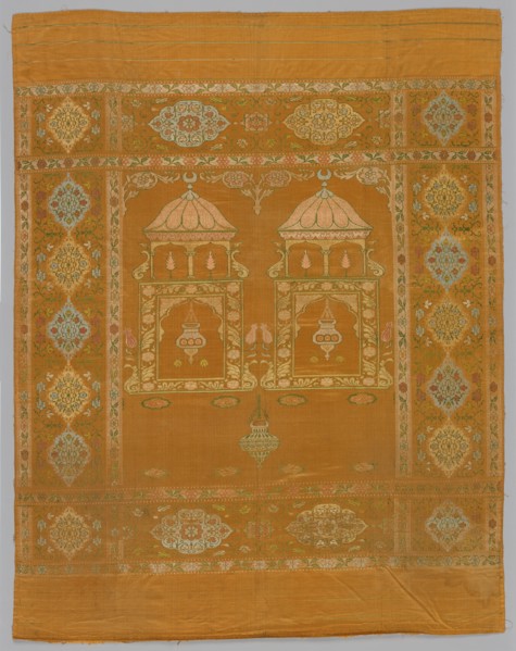 Coverlet, 19th century. Turkey, 19th century. Silk; average: 152.5 x 124.5 cm (60 1/16 x 49 in.).