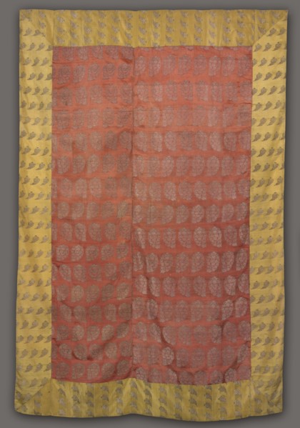 Summer Carpet, 19th century?. India or Persia, 19th century ?. Brocaded satin; overall: 236.2 x 158
