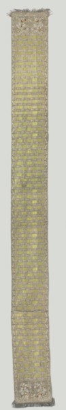 Sash, 18th century. Poland, 18th century. Brocade; silk and metal; overall: 327.6 x 35.5 cm (129 x