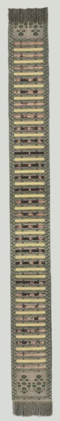 Sash, 17th-18th century. Poland, 17th-18th century. Brocade; silk and metal; overall: 436.7 x 28 cm