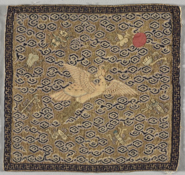 Insignia (Mandarin) Square, 1850-99. China, Qing dynasty (1644-1911). Tapestry weave: silk and