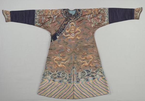 Mandarin Coat, late 1700s. China, late 18th century. Embroidery, silk; overall: 142.5 x 218.4 cm