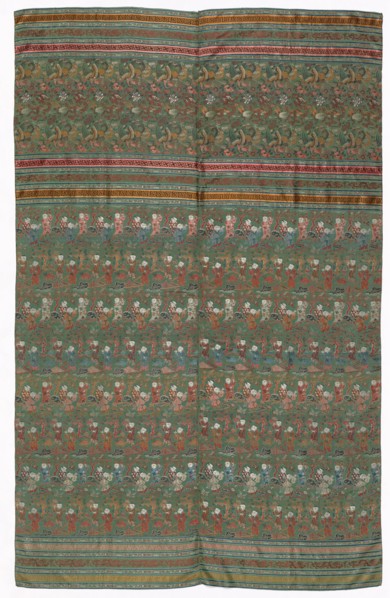 Compound Weave Textile, 1800s ?. China, 19th century (?). Compound weave: silk and gold; overall: