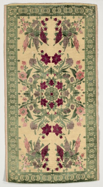 Cushion Cover, 1700s. Italy, Genoa, 18th century. Velvet; overall: 124.5 x 66 cm (49 x 26 in.).