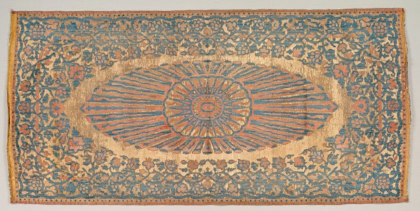 Cushion cover, 1800-1850. Turkey. Velvet, brocaded: silk and metal thread; average: 121.3 x 59.1 cm