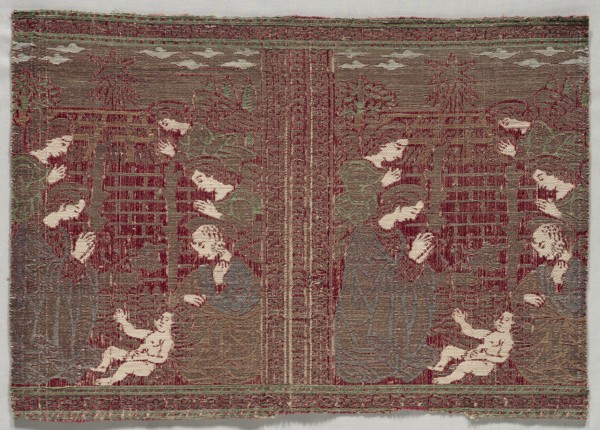 Woven Strip for Ecclesiastical Parameters, early 1500s. Italy, Florence, early 16th century. Lampas