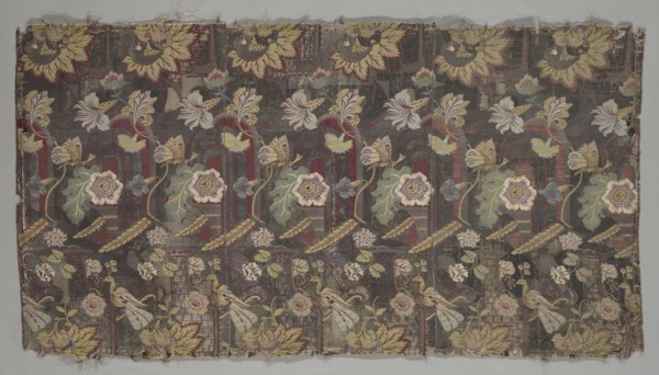 Length of Brocade, late 1600s. Italy, late 17th century. Plain compound twill, brocaded; overall:
